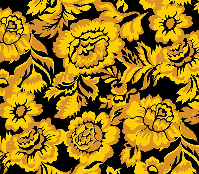 Vektorillustration von einem Blumenmuster, nahtlose Musterillustration